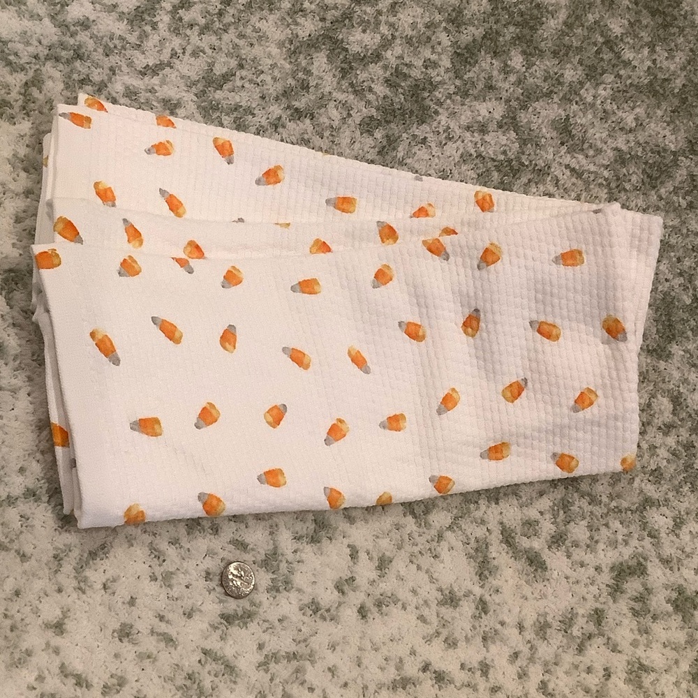 Kitchen Aid Candy Corn Designer Kitchen Towels Set of 2, NWT Cotton 16x28” - Picture 8 of 12